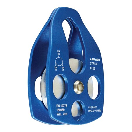 Fusion Fusion Strux Aluminum Side Swing Pulley 34Kn, Blue FP-8152-BLU